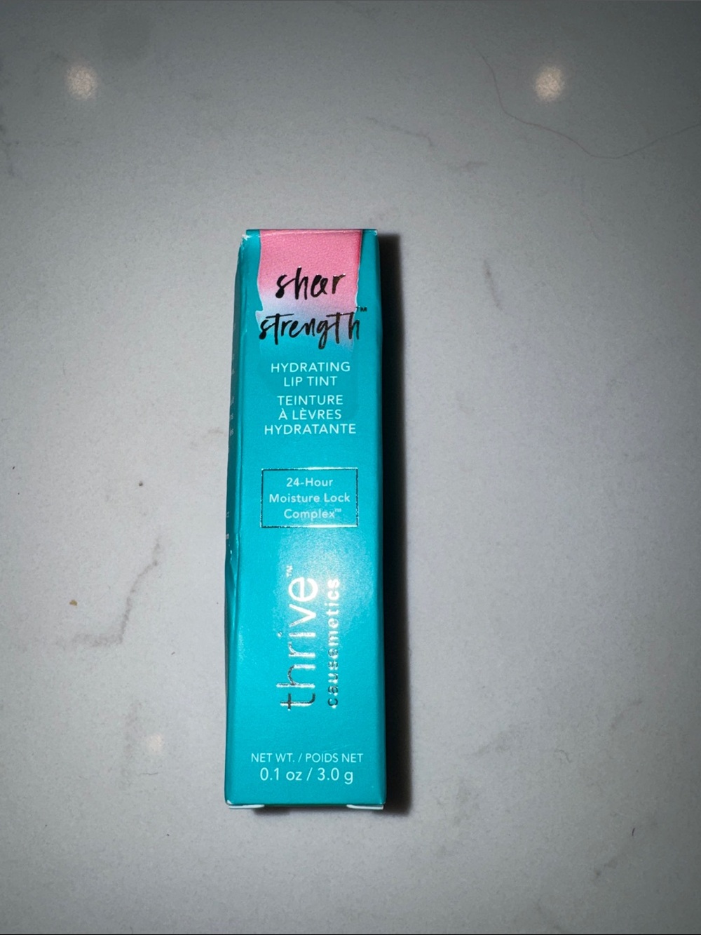 thrive causemetics Sheer Strength Hydrating Lip Tint - Kara muted rose